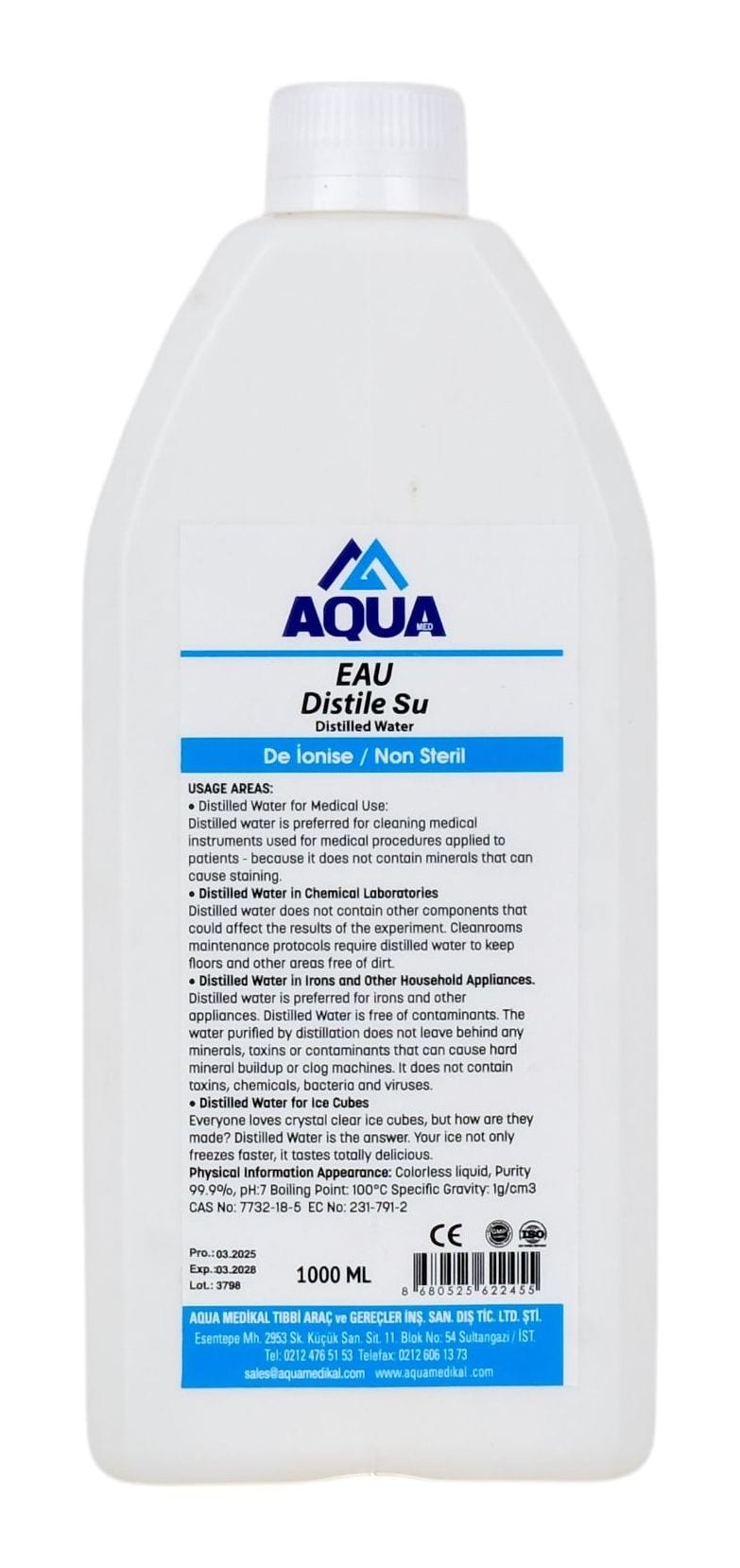 Deionized Water 1000 ml