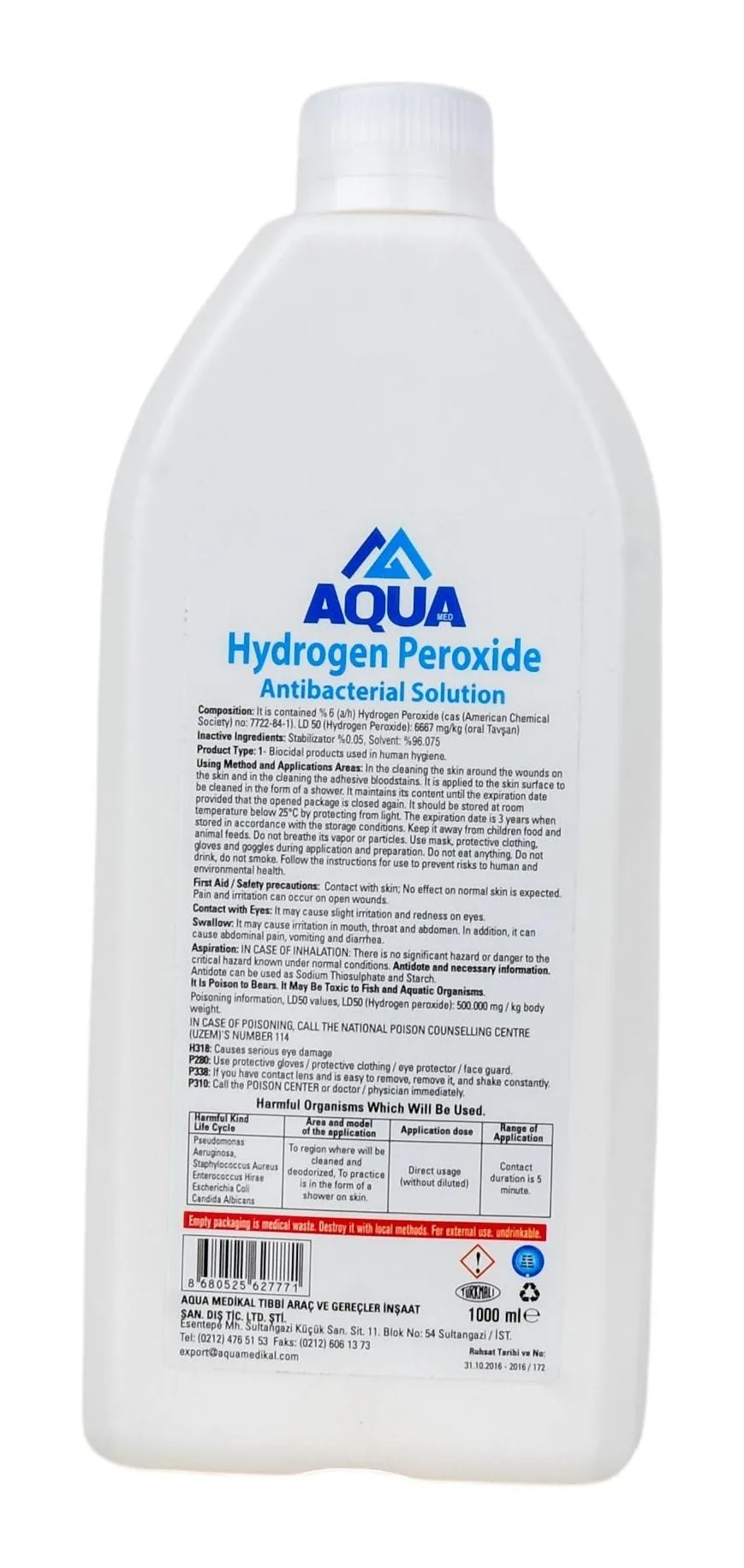 Eau oxygénée 1000 ml