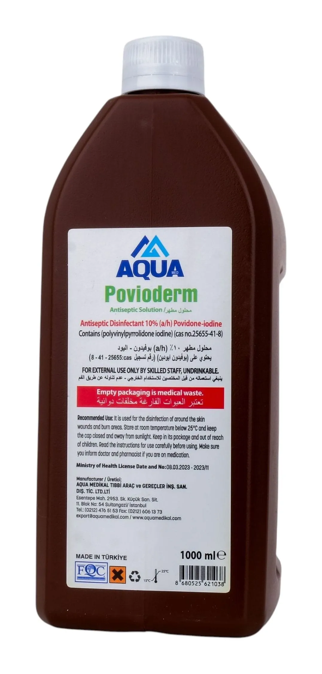 Povioderm Solution Antiseptique 10% 1000 ml